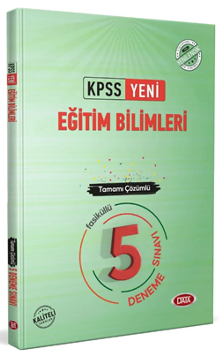 KPSS Eğitim Bilimleri Tamamı Çözümlü 5 Fasikül Deneme Sınavı