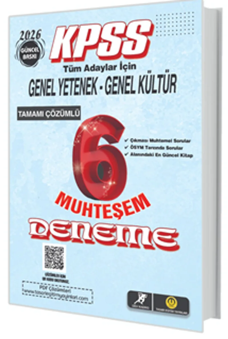 KPSS Genel Kültür-Genel Yetenek 6 Muhteşem Deneme