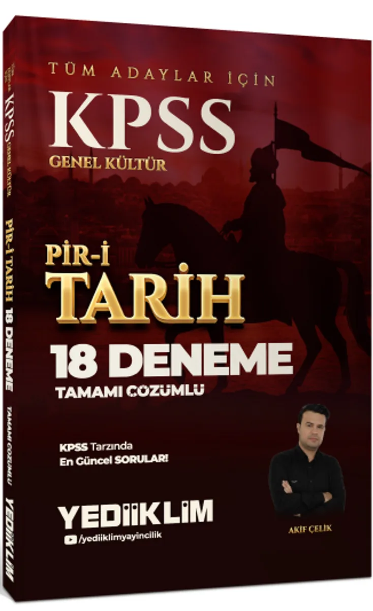 KPSS Genel Kültür Tüm Adaylar İçin Tamamı Çözümlü Pir-i Tarih 18 Deneme