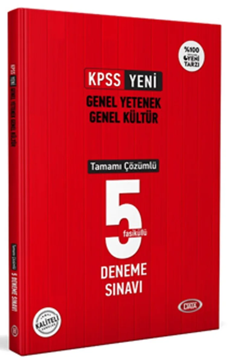 KPSS Genel Yetenek Genel Kültür Tamamı Çözümlü 5 Deneme Sınavı
