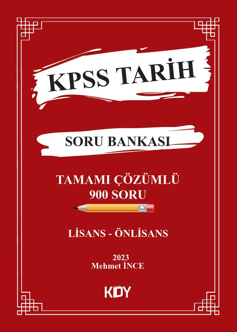 KPSS Tarih Soru Bankası (Lisans-Önlisans)