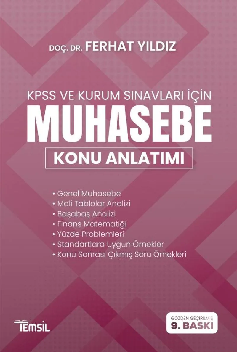 Kpss ve Kurum Sınavları İçin Muhasebe Konu Anlatımı