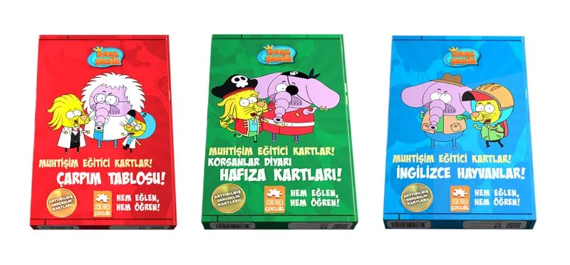 Kral Şakir Muhtişim Eğitici Kartlar (3'lü Set)