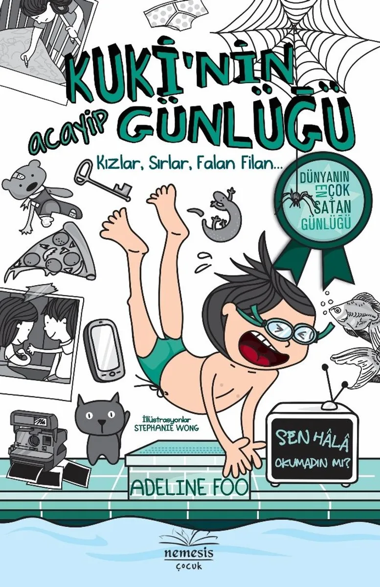 Kuki'nin Acayip Günlüğü 2 / Kızlar, Sırlar Falan Filan&hellip; (Ciltli)