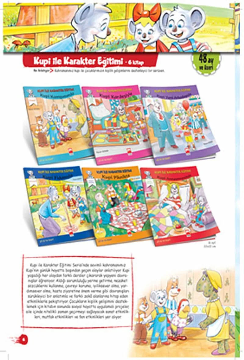 Kupi ile Karakter Eğitimi Serisi 6 Kitap