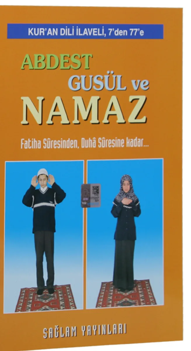 Kur'an Dili Tecvidli Abdest Güsul Namaz (Çevirmeli Tek Kitap, Kod 15)