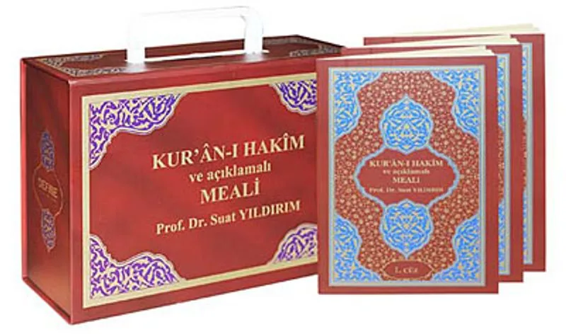 Kur'an-ı Hakim ve Açıklamalı Meali (Karton Kapak-Özel Kutulu 30 Cüz)