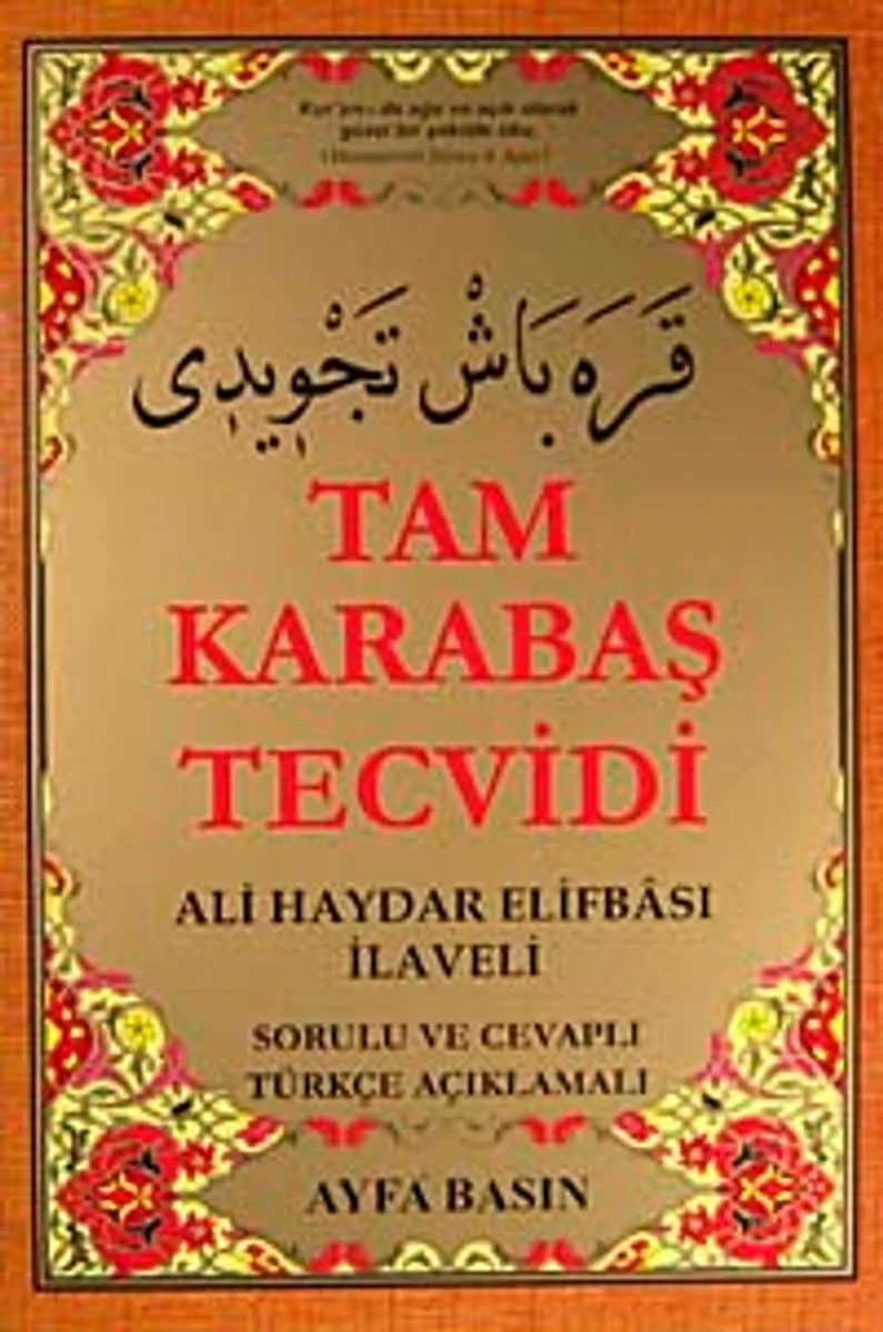 Kur'an-ı Kerim Elifbası Tam Karabaş Tevcidi İlaveli (Orta Boy Kod:046)