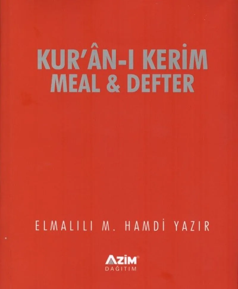 Kur'an-ı Kerim Meal ve Defter
