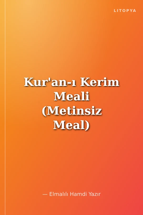 Kur'an-ı Kerim Meali (Metinsiz Meal) (Sarı) (Kod:Ayfa-109)