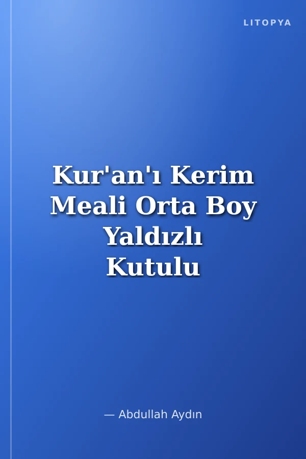 Kur'an'ı Kerim Meali Orta Boy Yaldızlı Kutulu / Hafız Osman Hattı