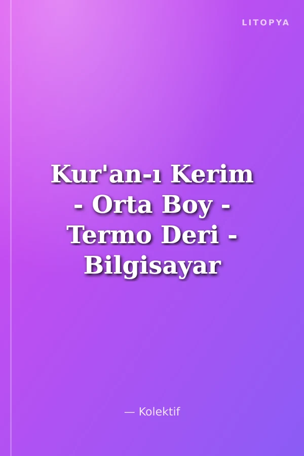 Kur'an-ı Kerim - Orta Boy - Termo Deri - Bilgisayar Hatlı (Pembe)