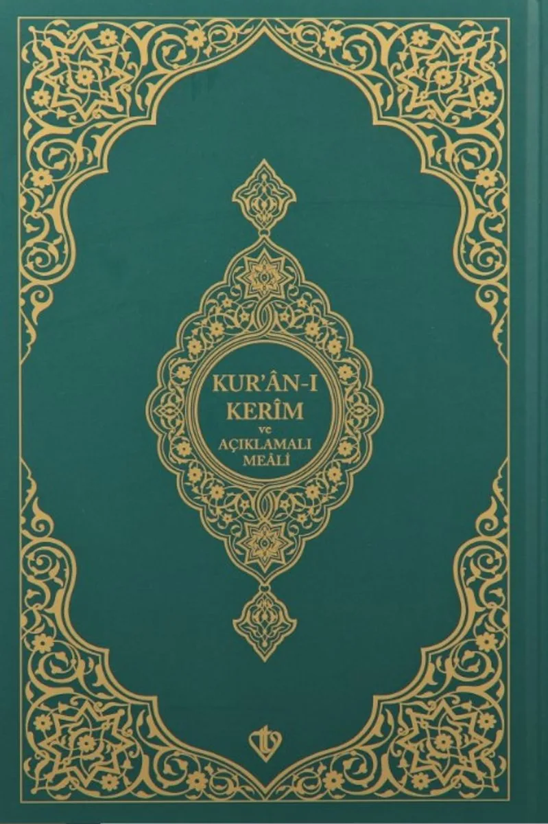 Kur'an-ı Kerim ve Açıklamalı Karşılıklı Meali Orta Boy (Sıvama Cilt Yeşil)