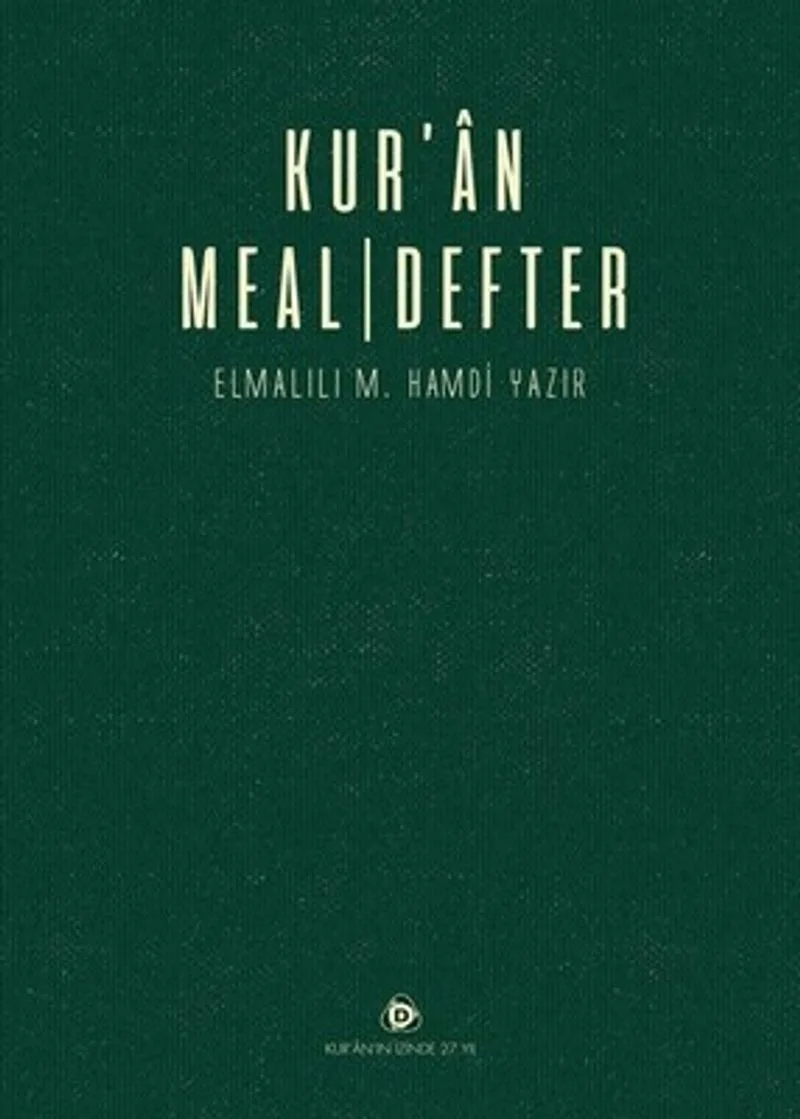 Kur'an Meal Defter