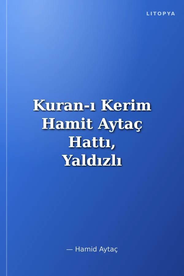Kuran-ı Kerim Hamit Aytaç Hattı, Yaldızlı Orta Boy Termo Flok Cilt (Kahve R.1367)