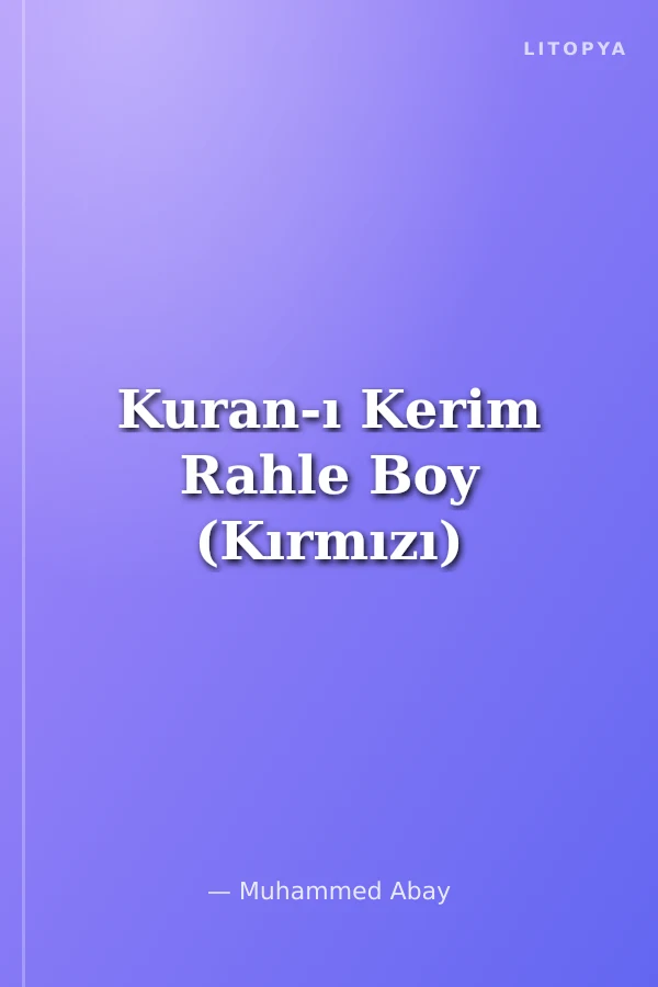Kuran-ı Kerim Rahle Boy (Kırmızı)