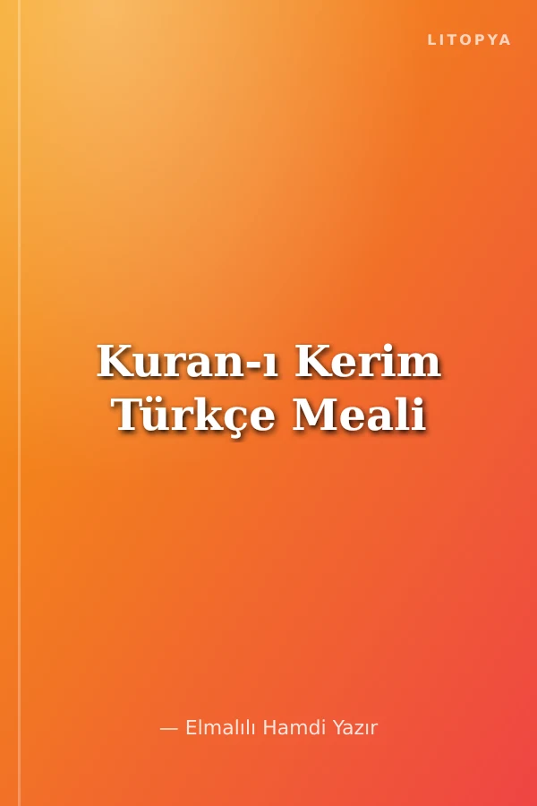 Kuran-ı Kerim Türkçe Meali