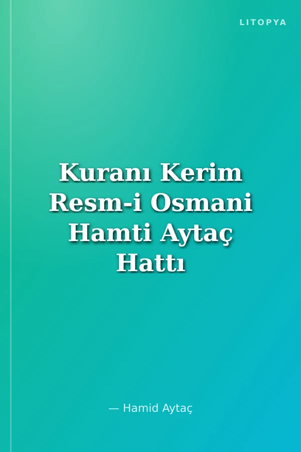 Kuranı Kerim Resm-i Osmani Hamti Aytaç Hattı Orta Boy (Kırmızı-1623)