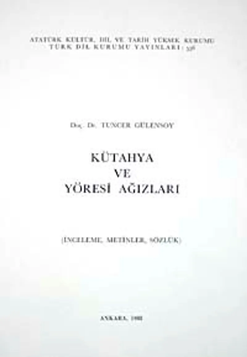 Kütahya ve Yöresi Ağızları