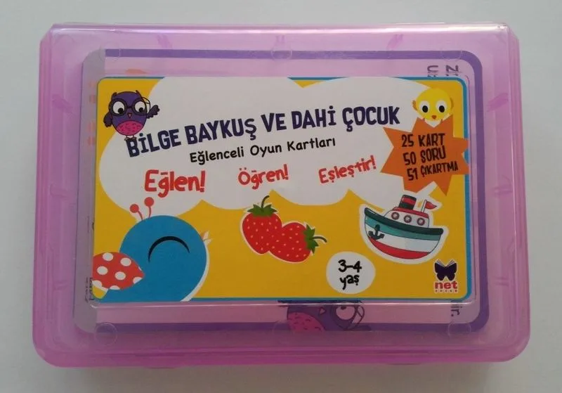 Kutulu Eğlenceli Bilgi Kartları (3-4 Yaş Sarı)