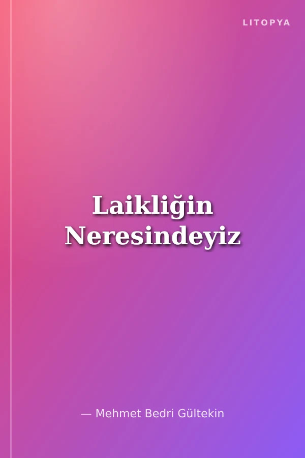 Laikliğin Neresindeyiz