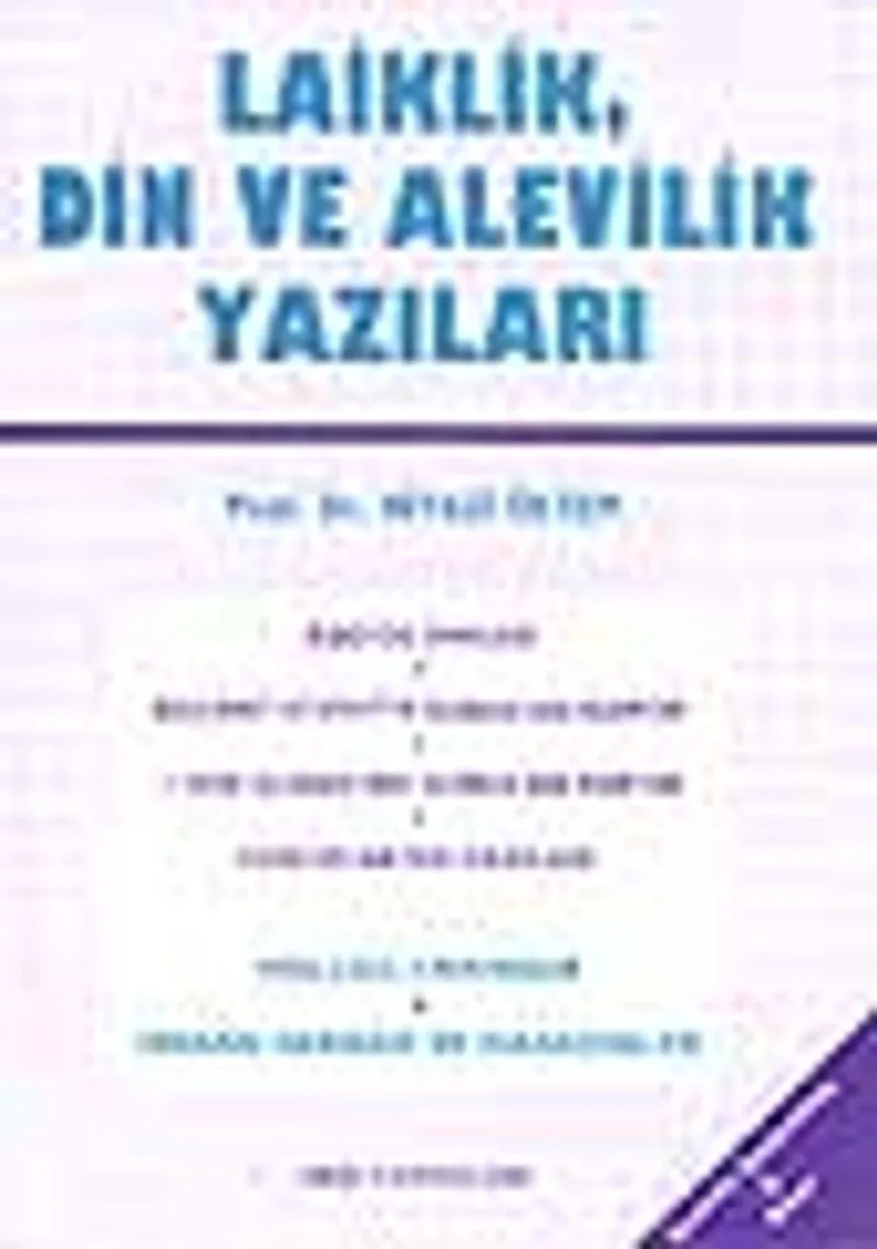 Laiklik, Din ve Alevilik Yazıları