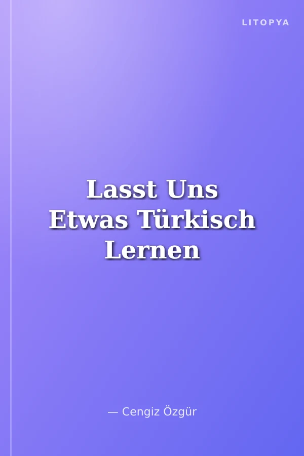 Lasst Uns Etwas Türkisch Lernen