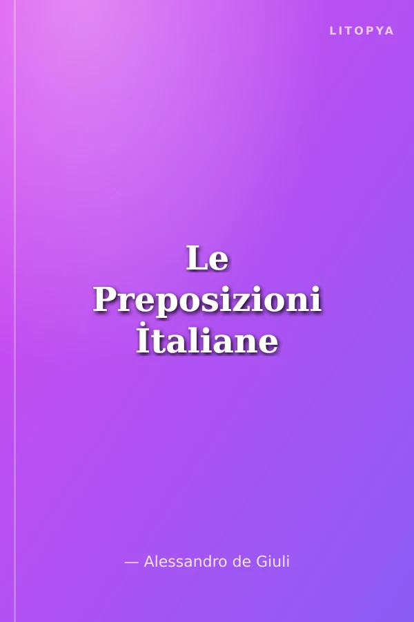 Le Preposizioni İtaliane