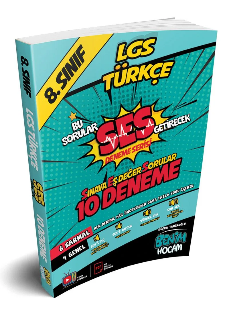 LGS 8.Sınıf SES Getirecek Türkçe 10 Deneme