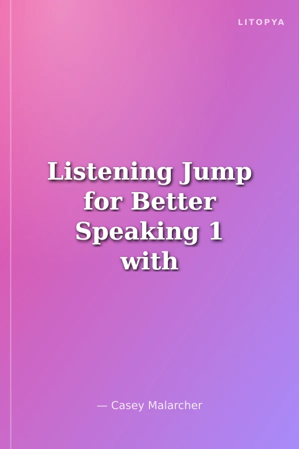 Listening Jump for Better Speaking 1 with Dictation +MP3 CD