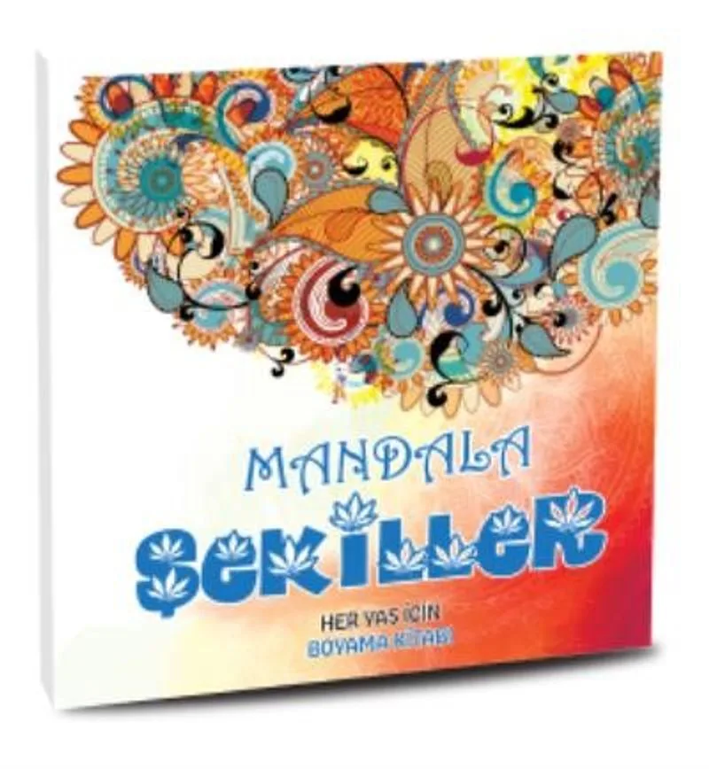 Mandala Şekiller Her Yaş için Boyama Kitabı