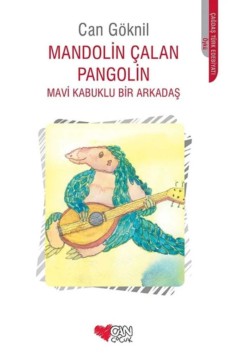 Mandolin Çalan Pangolin Mavi Kabuklu Bir Arkadaş