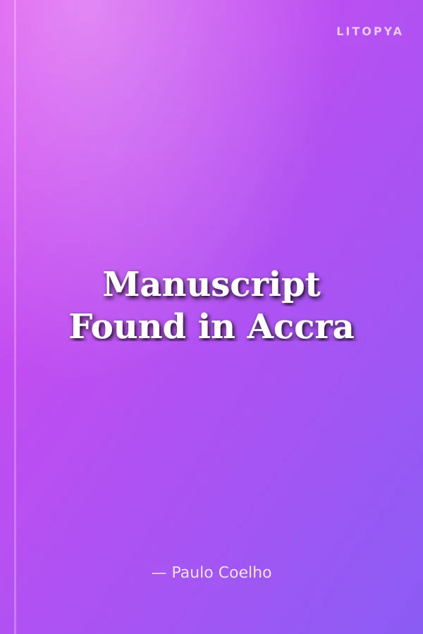 Manuscript Found in Accra