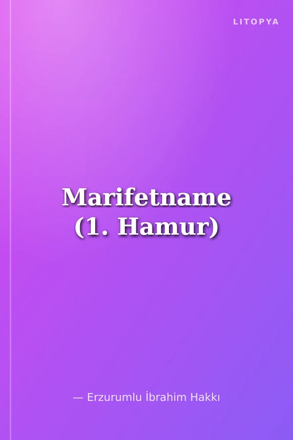 Marifetname (1. Hamur)