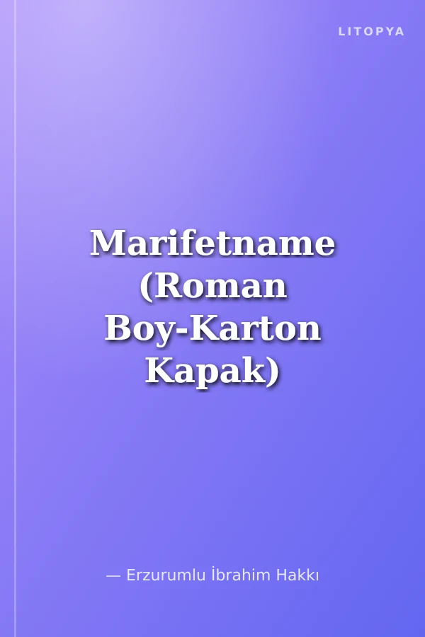 Marifetname (Roman Boy-Karton Kapak)
