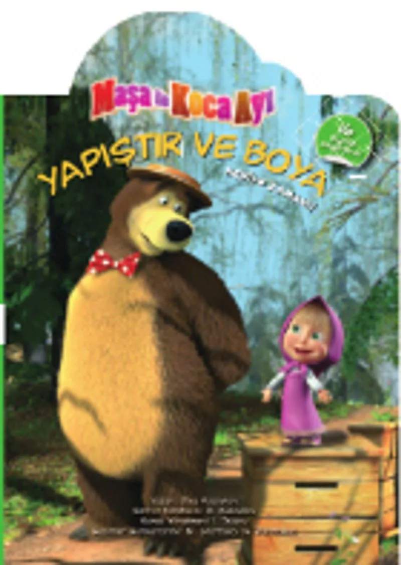 Maşa ile Kova Ayı / Yapıştır Boya - Hediye Zamanı