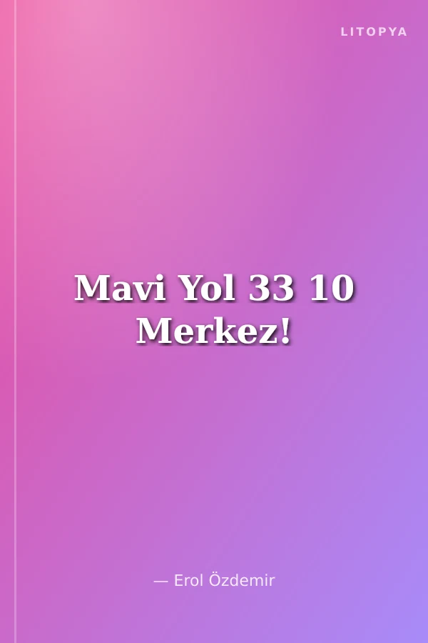 Mavi Yol 33 10 Merkez!