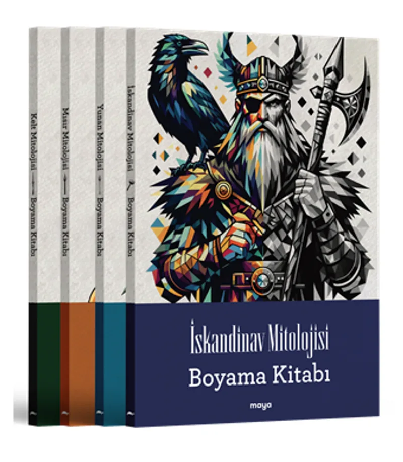 Maya Mitoloji Boyama Seti - 4 Kitap