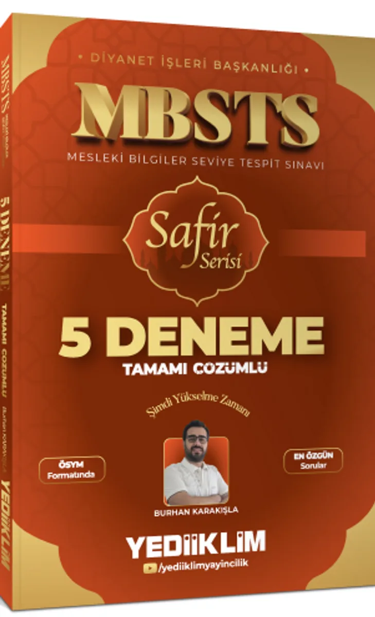 MBSTS Safir Serisi Tamamı Çözümlü 5 Deneme Sınavı
