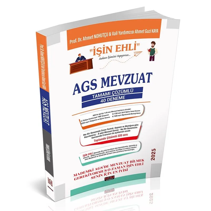 MEB AGS Mevzuat İşin Ehli Tamamı Çözümlü 40 Deneme