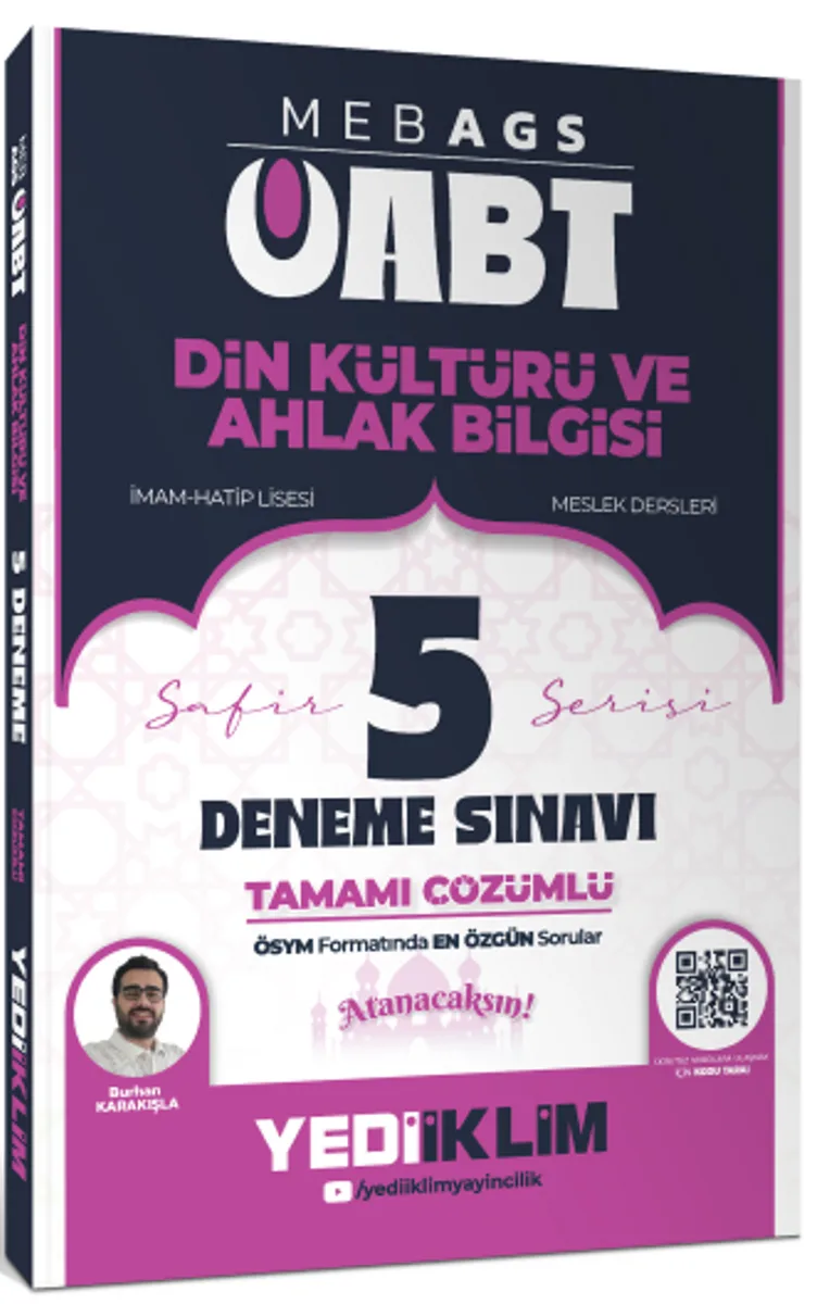 MEB AGS ÖABT Din Kültürü ve Ahlak Bilgisi Safir Serisi Tamamı Çözümlü 5 Deneme Sınavı