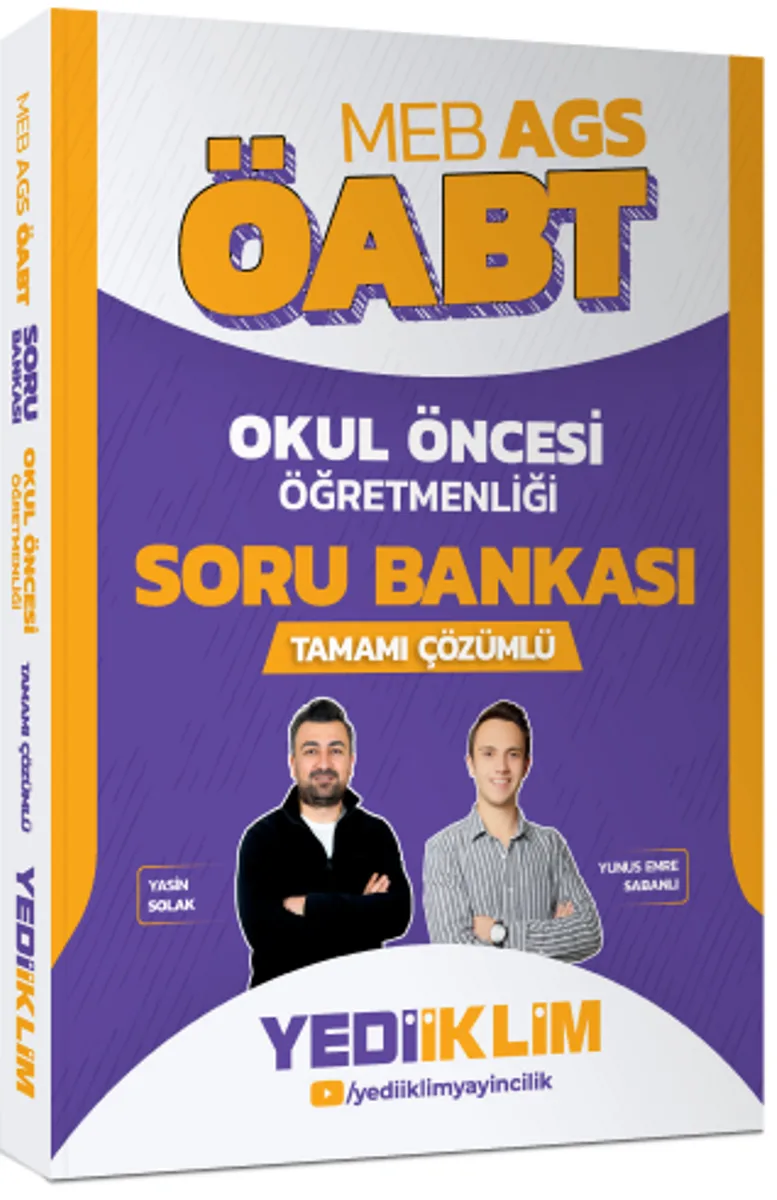 MEB AGS ÖABT Okul Öncesi Öğretmenliği Tamamı Çözümlü Soru Bankası