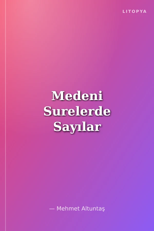 Medeni Surelerde Sayılar