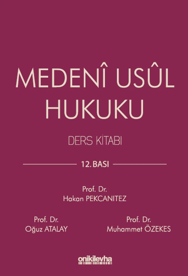 Medeni Usul Hukuku Ders Kitabı