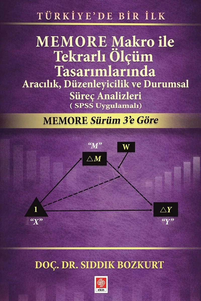 Memore Makro ile Tekrarlı Ölçüm Tasarımlarında Aracılık, Düzenleyicilik ve Durumsal Süreç Analizleri ( SPSS Uygulamalı)