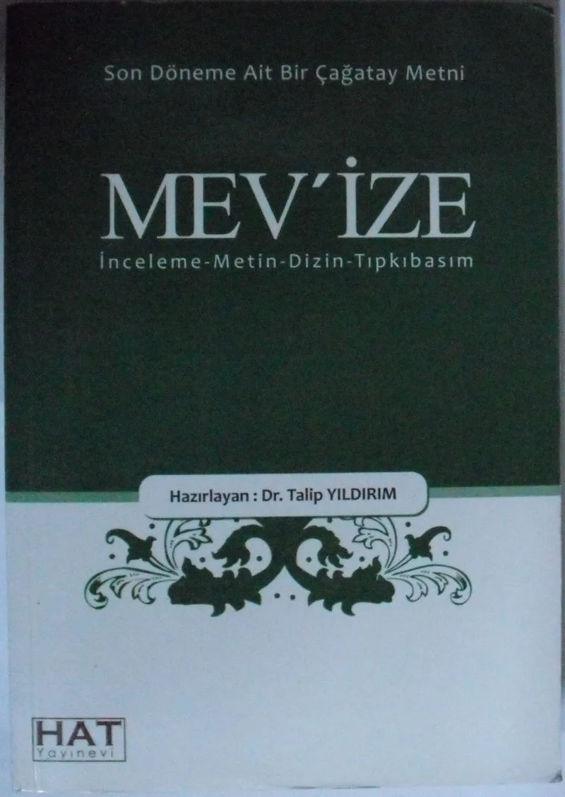 Mevize / Son Döneme Ait Bir Çağatay Metni Kod: 12-A-2