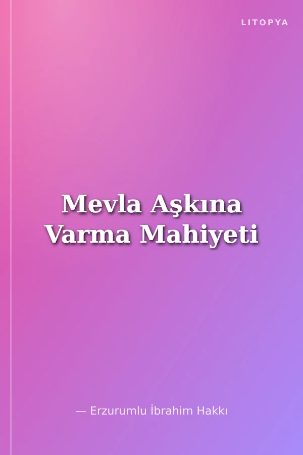 Mevla Aşkına Varma Mahiyeti