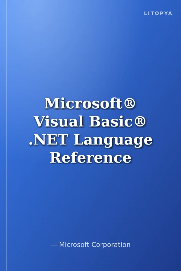 Microsoft® Visual Basic® .NET Language Reference