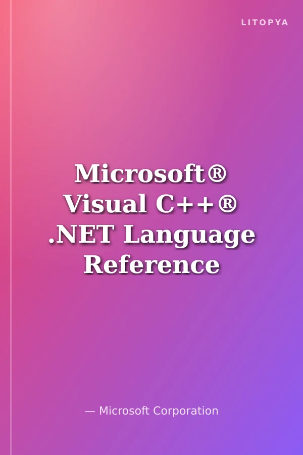 Microsoft® Visual C++® .NET Language Reference