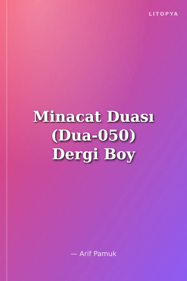Minacat Duası (Dua-050) Dergi Boy